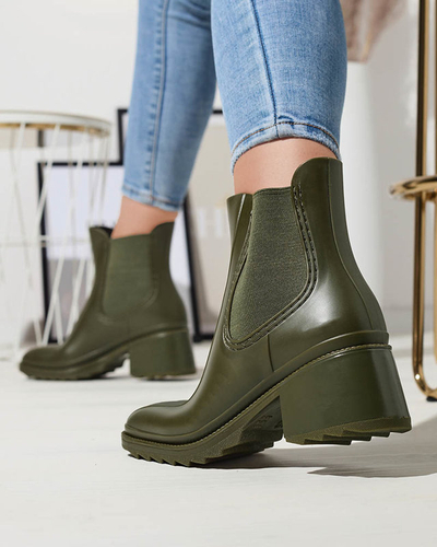 Tumši zaļi sieviešu zābaki Caldala- Footwear