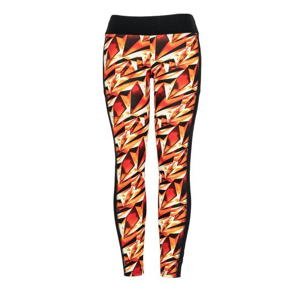 Orange gaiters with a geometric pattern - Pants 1