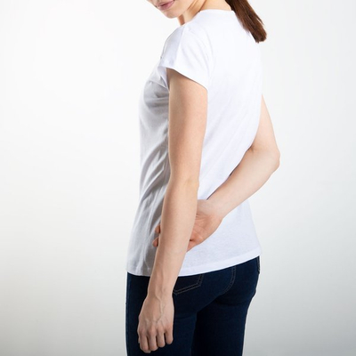 White T-shirt with short sleeves - Blouses 1