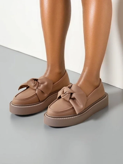 Royalfashion Элегантные женские мокасины с бантиком Ortto