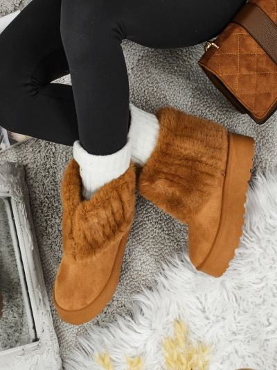 Women's snow-style boots with fur Irelle