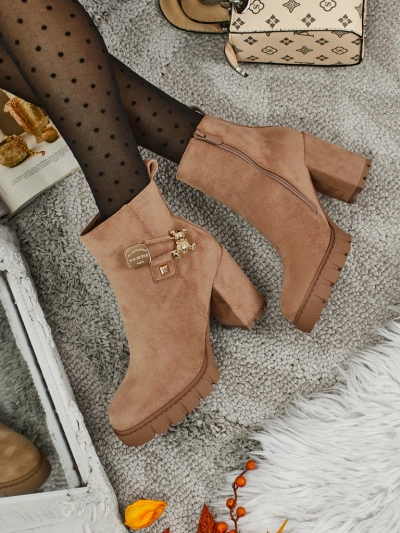 Women's Eco Suede Heeled Ankle Boots Bearr