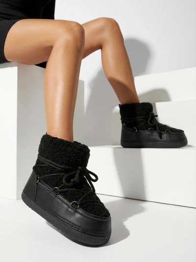 Lavliški ženski škornji za snijeg s ovčjom kožom Uvella