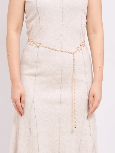 Металлический женский пояс Aurelia Motyl с элегантной цепочкой – 115 см