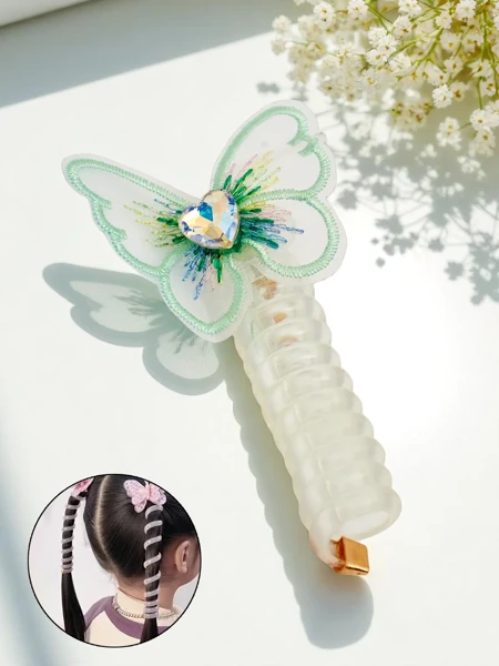 Royalfashion Matu gumija atsperes formā ar tauriņu Spring Butterfly