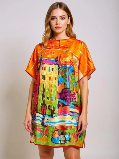 Sukienka Pareo Callista – Wielokolorowa inspiracja sztuką włoską Royalfashion