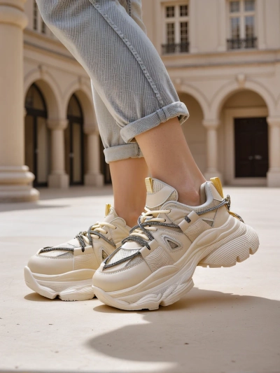 Royalfashion sieviešu kedas uz bieza zole Reterri