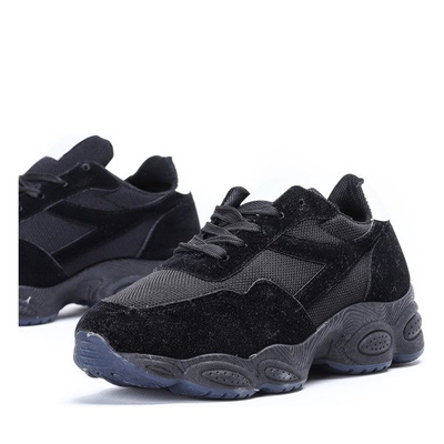 Black sports shoes with Faith high sole - Footwear