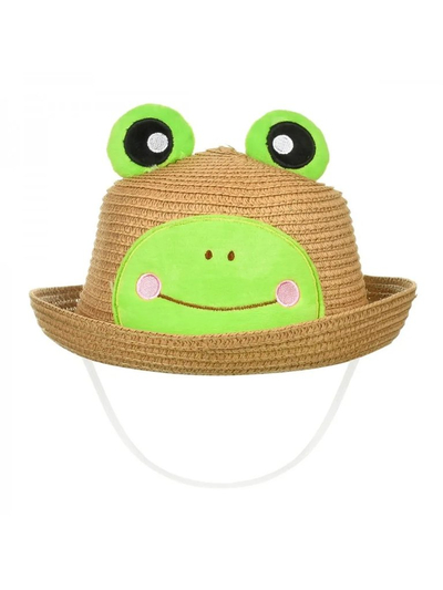 Royalfashion Детская соломенная шляпа с лягушонком Шляпа от солнца Froggy