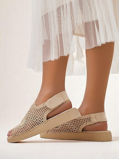 Royalfashion sieviešu atvērtās sandales ar Levay augšdaļu