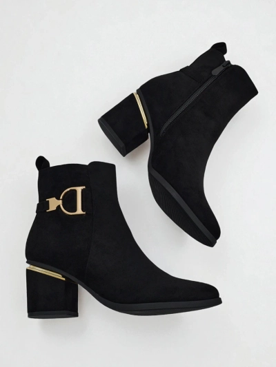 Women's Calyssa Faux Suede Heeled Ankle Boots