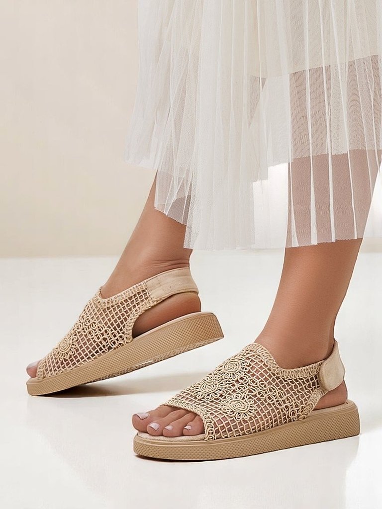 Royalfashion sieviešu atvērtās sandales ar Levay augšdaļu