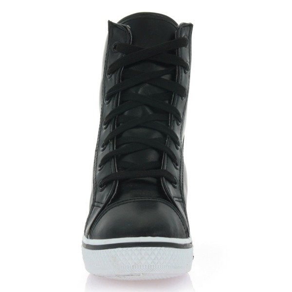 Black sneakers on Lasegreta wedge - Footwear 1