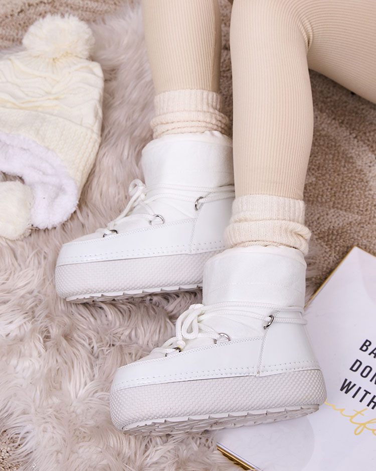 Royalfashion Women's lace-up snow boots Yevnoie