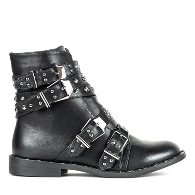 Black bags with studs and jets Perlita - Footwear