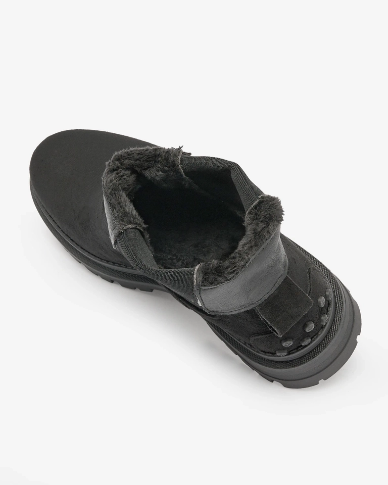 Royalfashion Melni sieviešu siltinātie zābaki Comfy Walk