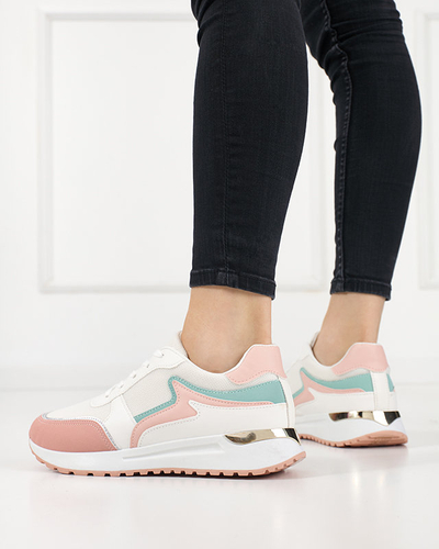 OUTLET Pastel pink women's sports shoes by Delani - Footwear