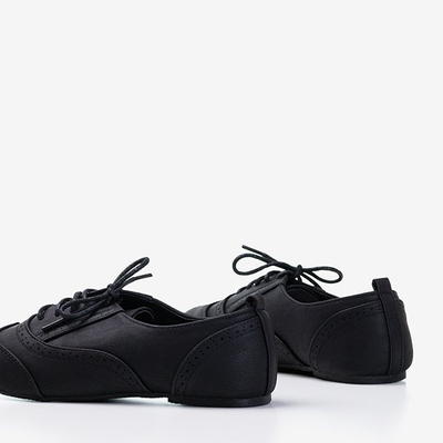 Women's black Gresian openwork shoes - Footwear