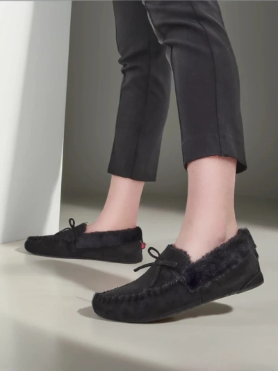 Royalfashion Sieviešu mokasīni ar vilnu Ahtikes