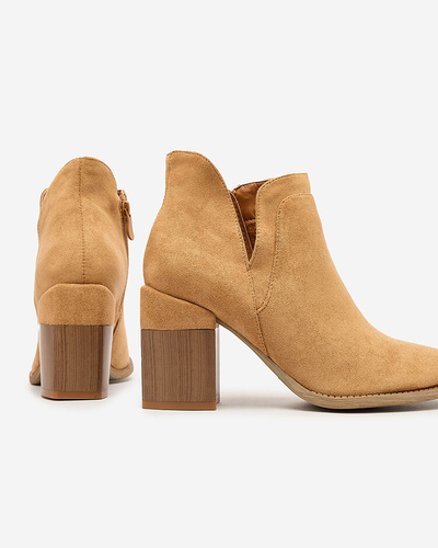 Royalfashion Camel женские сапоги на шпильке Ricteas