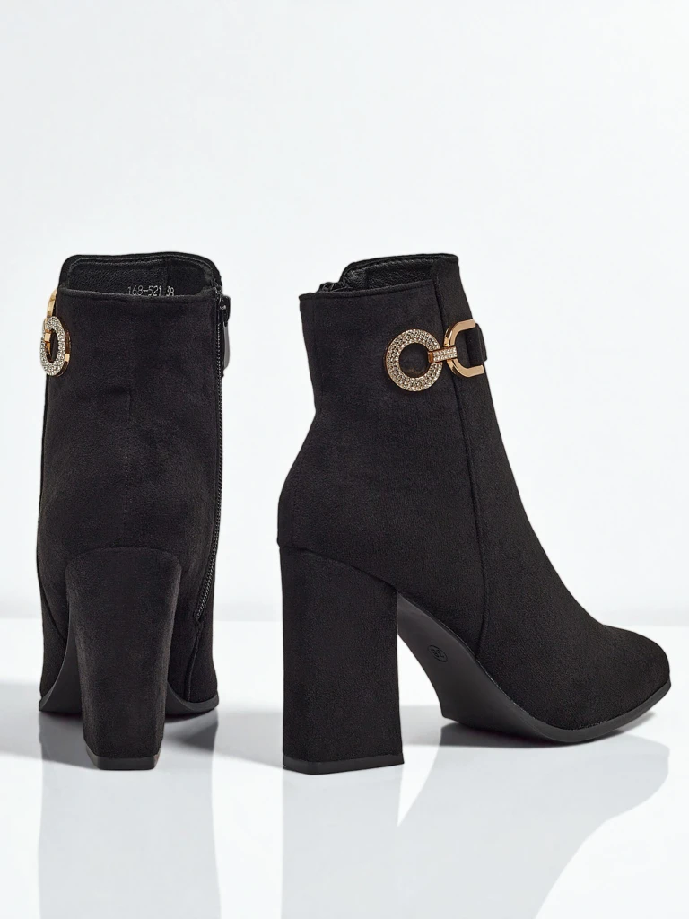 Women's Victi Eco-Suede Heeled Ankle Boots