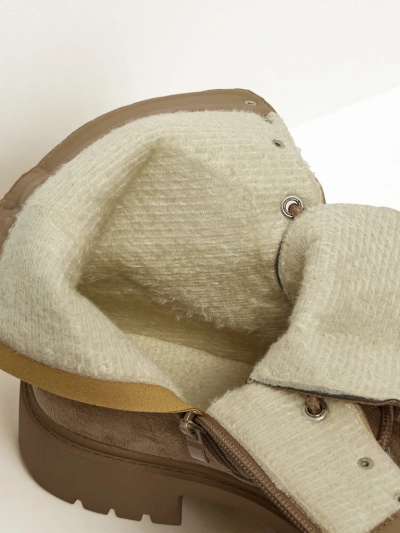 Lav Eko zamszowe sznurowane botki damskie Ferlyne