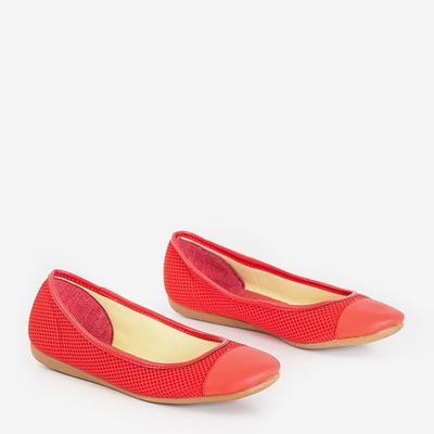 Red Palmolina mesh ballerinas - Footwear