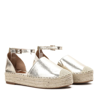 Golden espadrilles on the Qitina platform - Footwear 1