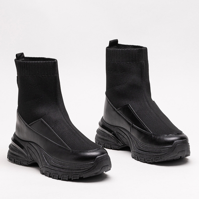 Melnas sieviešu sporta slip-on kedas Berida - Apavi