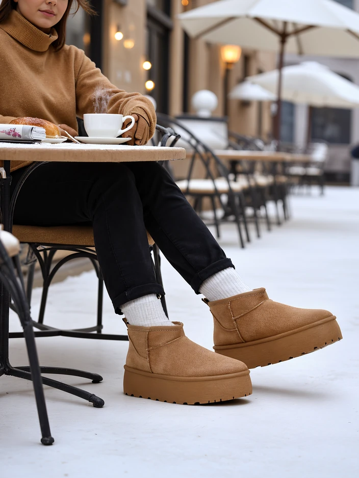 Royalfashion Women's platform snow boots a'la Dagodo