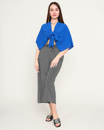 Women's cobalt short cape - Clothing