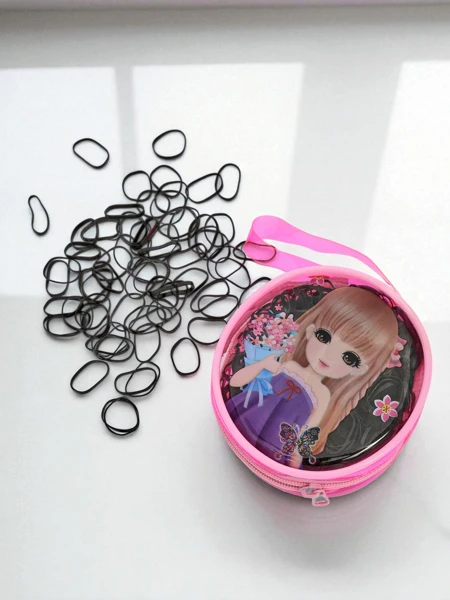 Royalfashion Lavakoloraj silikonaj harbendoj en ornama pakaĵo