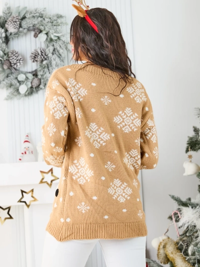 Royalfashion Sieviešu Ziemassvētku džemperis ar Salatēti