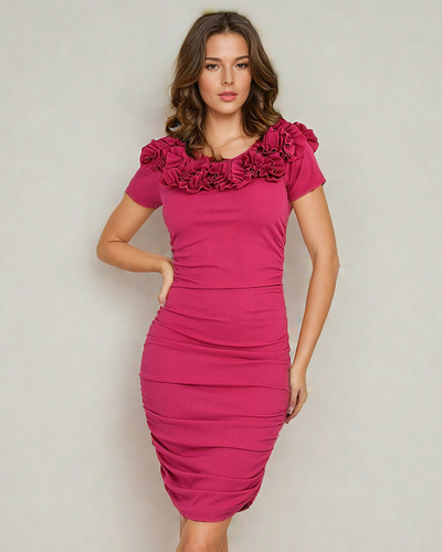 Royalfashion Wrinkled women's mini dress