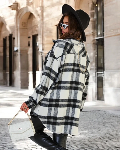 Royalfashion Sieviešu kokvilnas krekla tipa mētelis