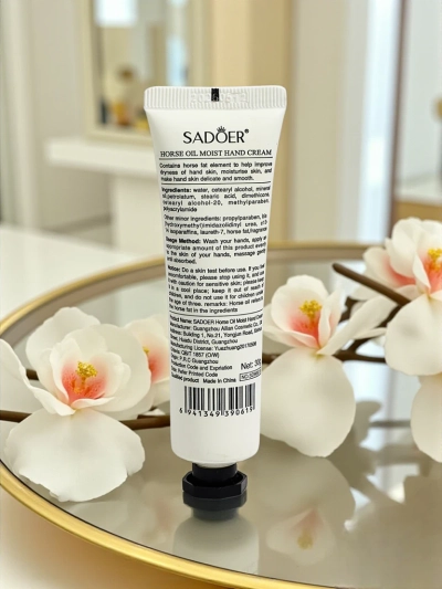 Sadoer Krem Do Rąk z Olejem Konnym - Niezwykle Nawilżający