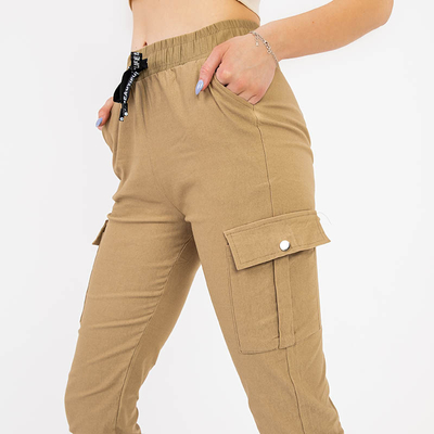 Бежевые женские брюки