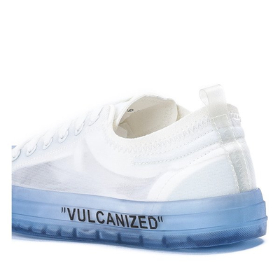 Corta white and blue lace-up sneakers - Footwear