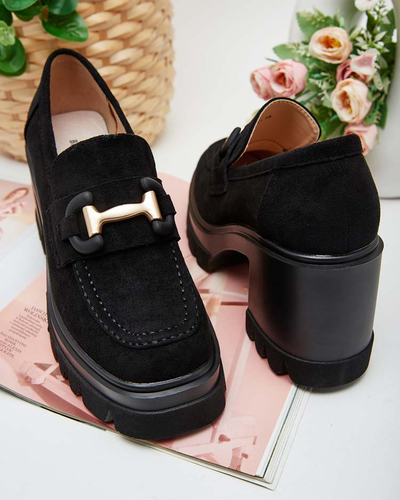 Elegant Vulcano Sandals in Black Suede