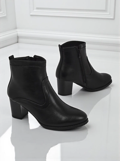 Women's eco-leather heeled ankle boots Lunar Crest