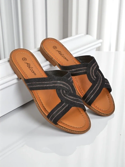 Royalfashion Женские шлепанцы плетеные Woven Breeze