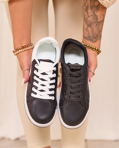 Royalfashion Black and white women's sports shoes Classic Vibes