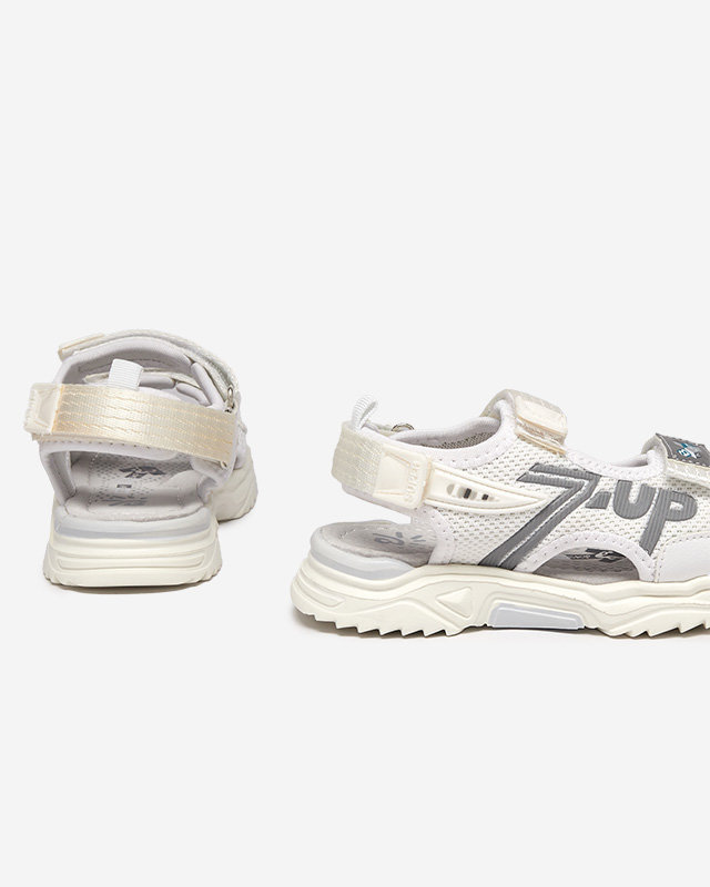 Doniso white children's sandals - Footwear