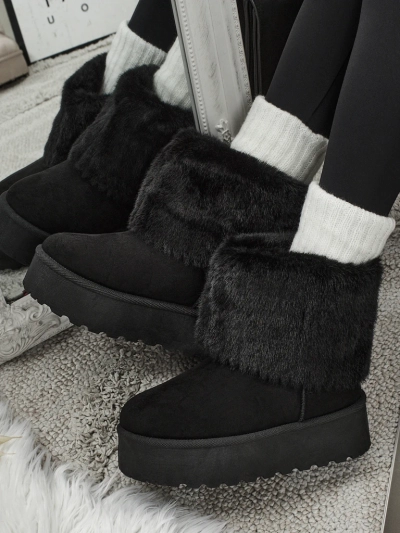 Women's snow-style boots with fur Irelle