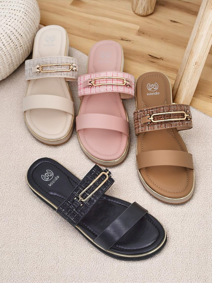 Royalfashion Женские тапочки на плоской подошве Mamma