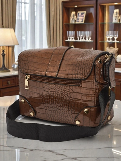 Luna Brown Leather Elegant Everyday Women's Handbag