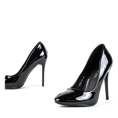 Black lacquered pumps on a high heel Blaki - Footwear 1