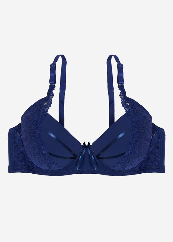 Мягкий темно-синий бюстгальтер - Нижнее белье
