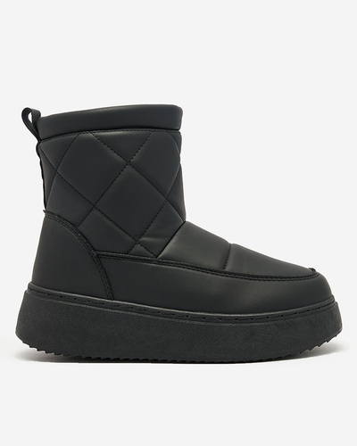 Royalfashion Черные женские сапоги a'la snow boots Kacecica