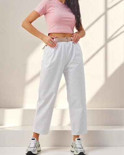 Royalfashion Cotton straight women's fabric trousers